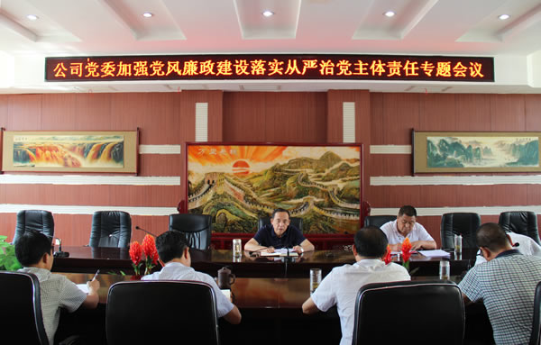 隴運(yùn)集團(tuán)公司黨委召開(kāi)加強(qiáng)黨風(fēng)廉政建設(shè)，全面從嚴(yán)治黨落實(shí)主體責(zé)任專題會(huì)議