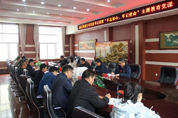 隴運集團公司召開“不忘初心、牢記使命”主題教育專題黨課