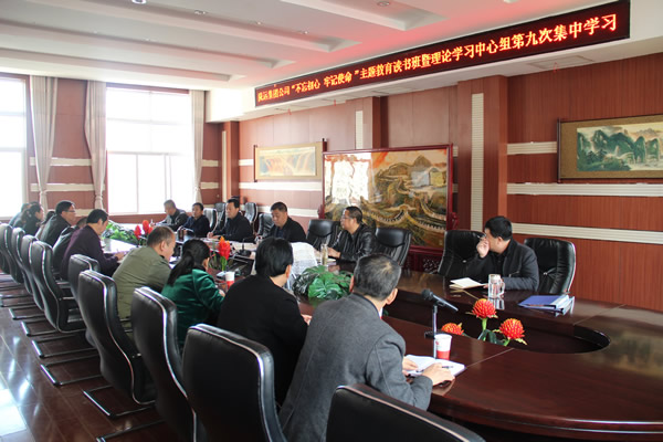隴運(yùn)集團(tuán)公司黨委召開“不忘初心、牢記使命”主題教育讀書班暨理論學(xué)習(xí)中心組第九次集中學(xué)習(xí)（擴(kuò)大）會議